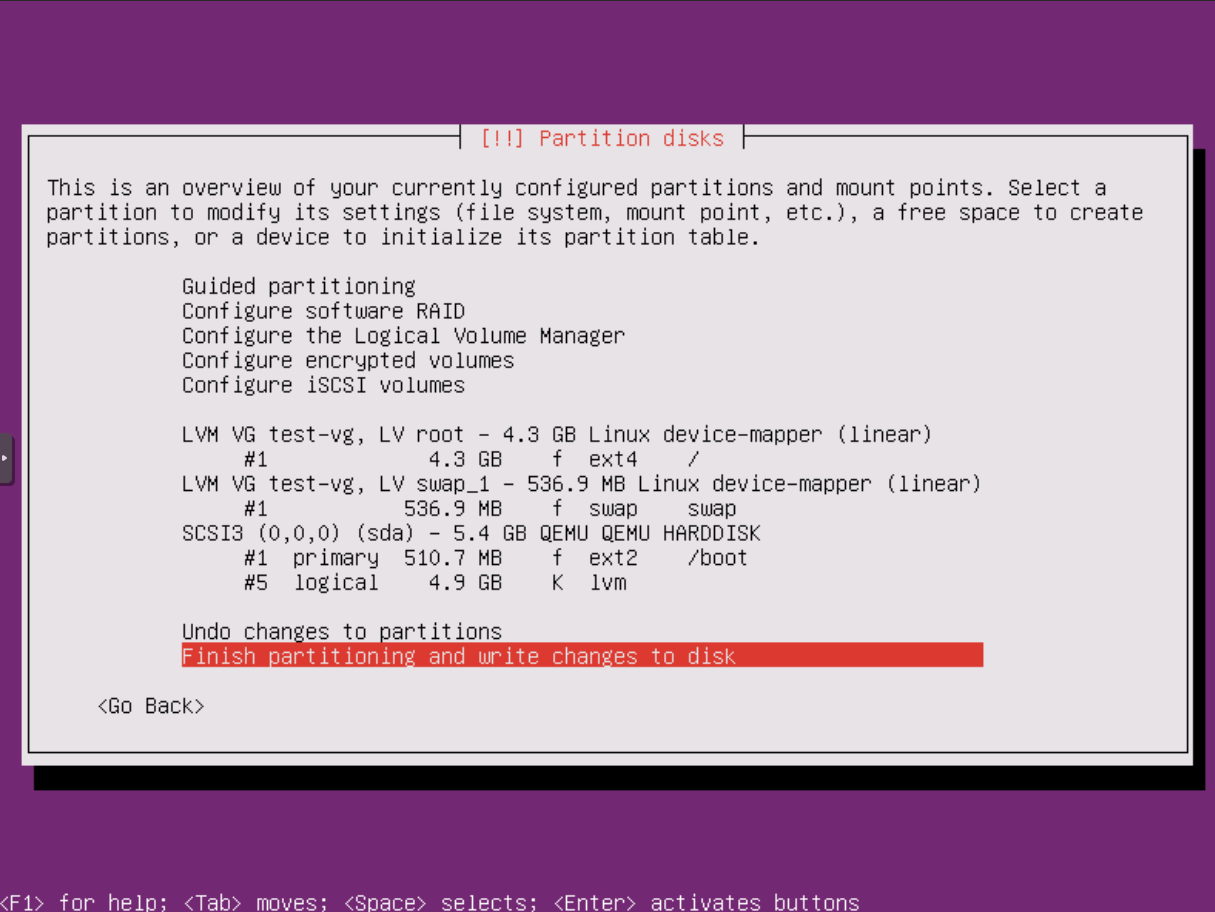 Ubuntu Installation: Partionen (LVM) 5