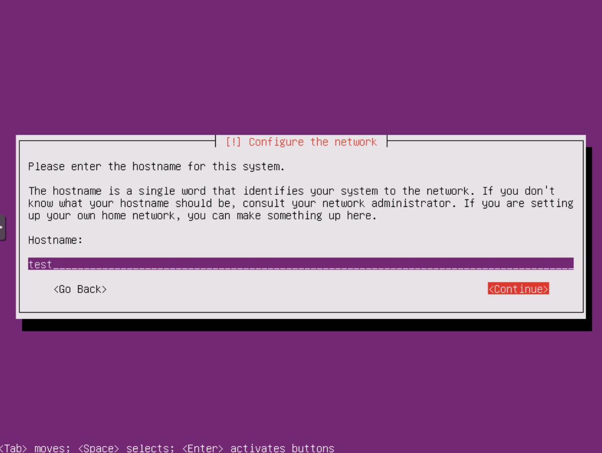 Ubuntu Installation: Netzwerk-Konfiguration