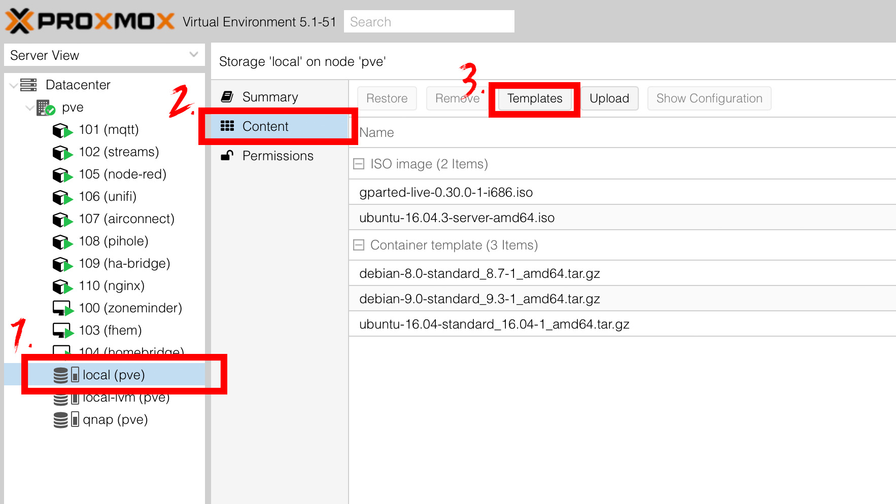 Proxmox LXC Linux Container erstellen coldcorner.de