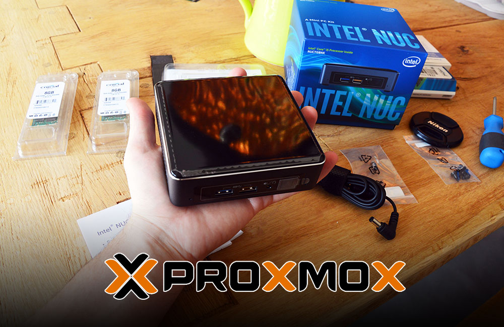 Vorschaubild für den Artikel über Proxmox auf einem Intel NUC
